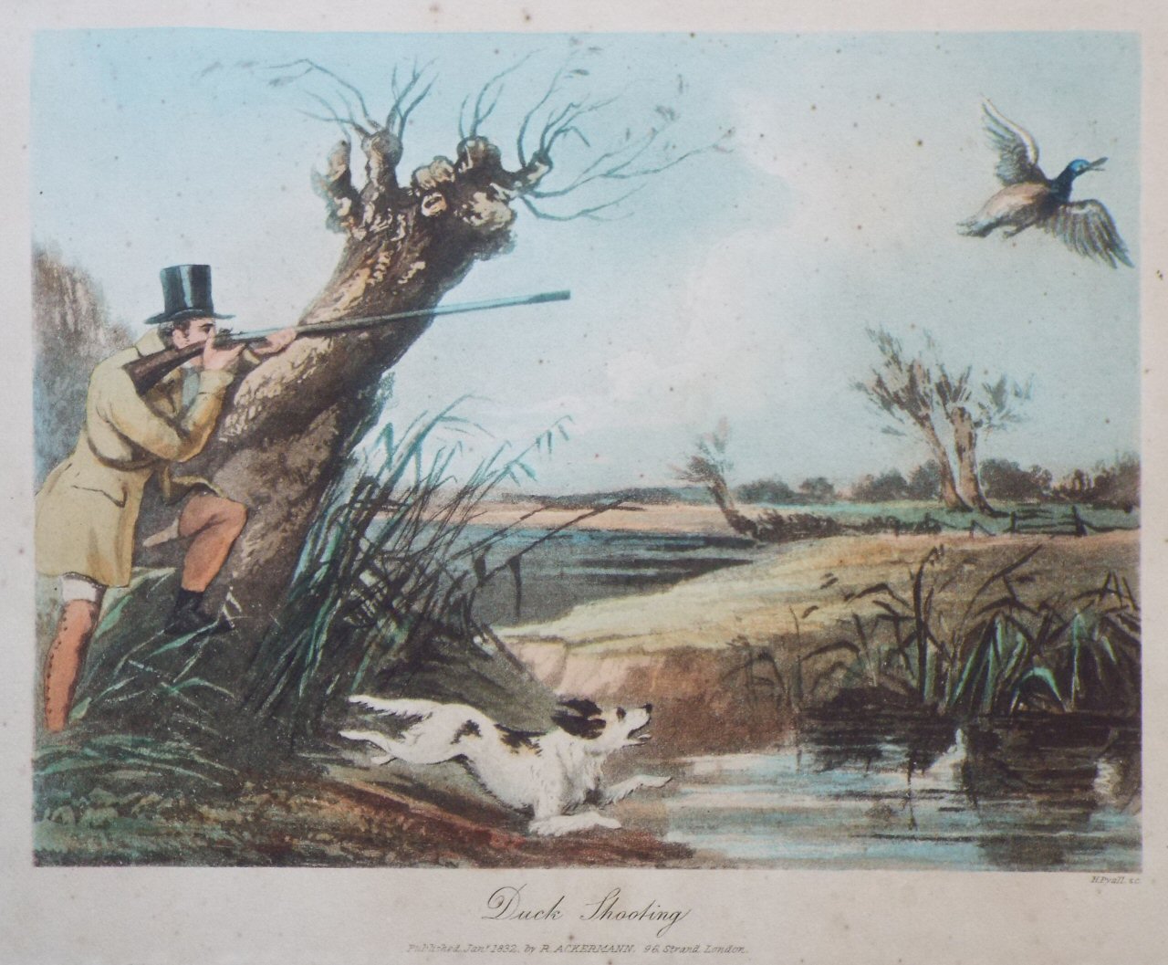 Aquatint - Duck Shooting - Pyall